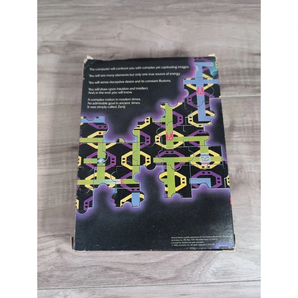 Zenji Commodore 64, 1984 Activision Video Game ( BOX And MANUALS ONLY )